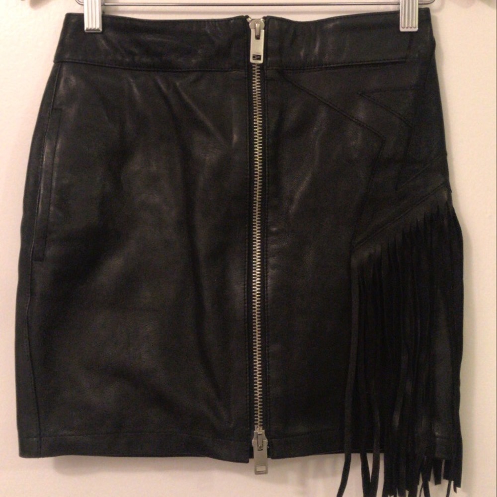 Diesel Leather Skirt